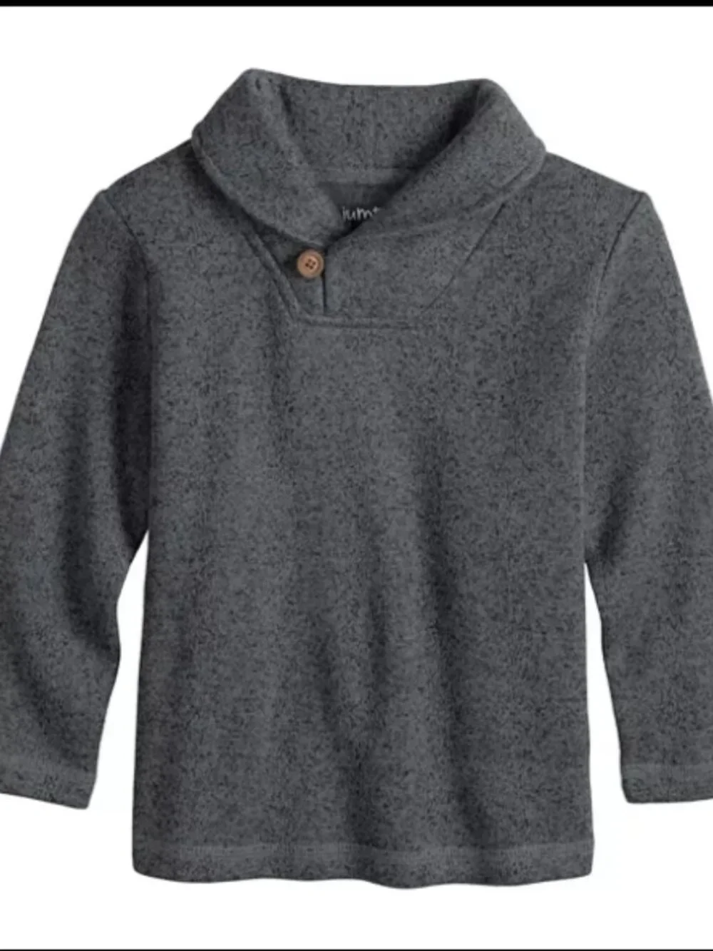 Jumping Beans Gray Shawl Collar SweaterFleece — 2T
